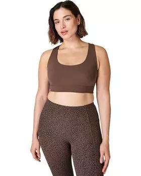 Бюстгальтер Sweaty Betty Super Soft Reversible Yoga, цвет Brown leopard markings print Waln