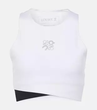 Бюстгальтер-топ Performance Logo X Loewe, белый