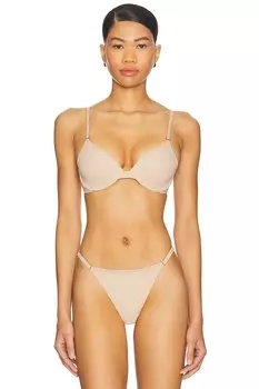 Бюстгальтер-трансформер с глубоким вырезом Verge Natori, cafe