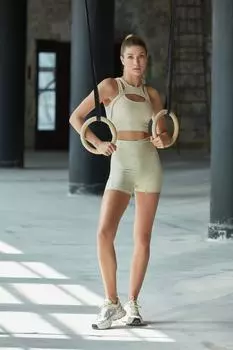 Бюстгальтер Trendyol спортивный, бежевый