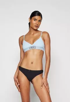 Бюстгальтер-треугольник Underwear Top Rib Elastic Canet Versace, небесный