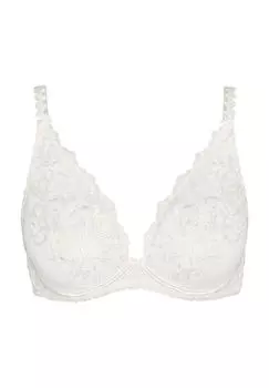 Бюстгальтер треугольный HIGH APEX, прозрачный, кружевной, женский Aubade, цвет Opal