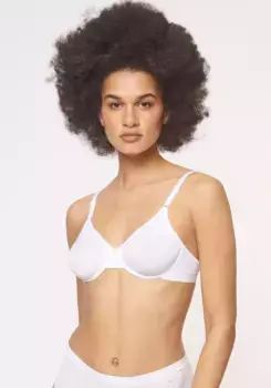Бюстгальтер Триумф на косточках "Micro Fun W", чашка B-D, из микрофибры, базовое нижнее белье Triumph, белый