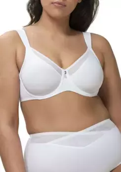 Бюстгальтер Triumph Minimizer "True Shape Sensation W01", чашка C-G, на комфортных косточках, базовое нижнее белье, белый