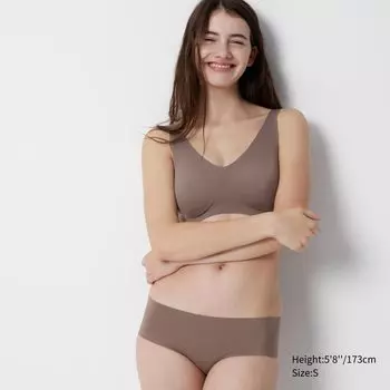 Бюстгальтер ultra relax беспроводной UNIQLO, коричневый