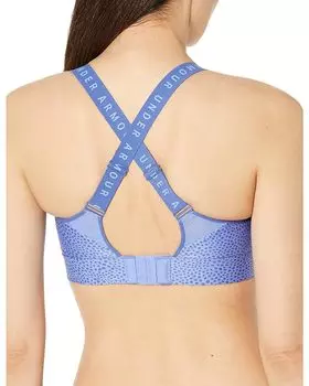 Бюстгальтер Under Armour Infinity High Print Bra, цвет Baja Blue/Baja Blue
