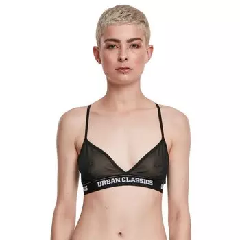 Бюстгальтер Urban Classics Triangle Tech Mesh, черный