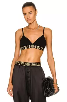 Бюстгальтер Versace Triangle, неро