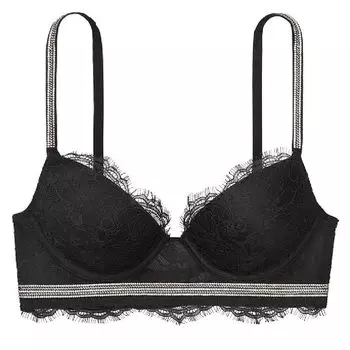 Бюстгальтер Victoria's Secret Very Sexy Lightly-Lined Shine Strap Demi, черный