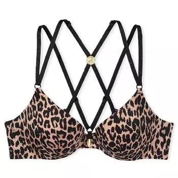 Бюстгальтер Victoria's Secret Very Sexy So Obsessed Push-Up, черный/бежевый