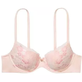 Бюстгальтер Victoria's Secret Body By Victoria Lace Lightly Lined Demi, розовый