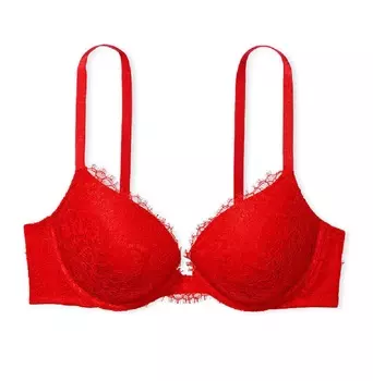 Бюстгальтер Victoria's Secret Dream Angels Lace Push-up, красный