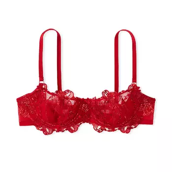 Бюстгальтер Victoria's Secret Dream Angels Wicked Unlined Bow Embroidery, красный