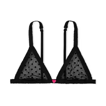 Бюстгальтер Victoria's Secret Fun & Flirty Unlined Demi, черный