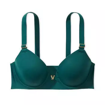 Бюстгальтер Victoria's Secret Love Cloud Lightly Lined Front-Close Full Coverage, темно-зеленый