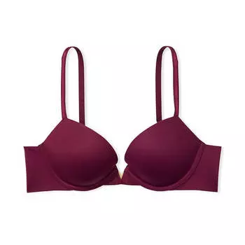 Бюстгальтер Victoria's Secret Love Cloud Push-Up Plunge, бордовый