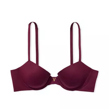 Бюстгальтер Victoria's Secret Love Cloud Smooth Lightly Lined Demi, бордовый