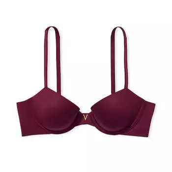 Бюстгальтер Victoria's Secret Love Cloud Smooth Lightly Lined Demi, бордовый