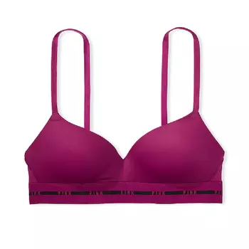 Бюстгальтер Victoria's Secret Pink Wear Everywhere Wireless Push-up, лиловый