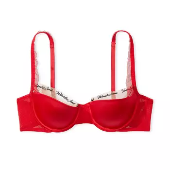 Бюстгальтер Victoria's Secret Very Sexy Logo Embroidery Lightly Lined, красный