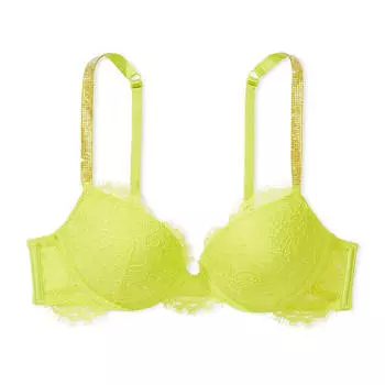 Бюстгальтер Victoria's Secret Very Sexy Shine Strap Lace, желтый