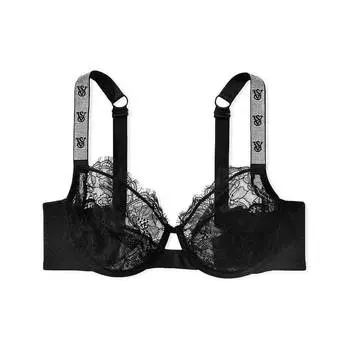 Бюстгальтер Victoria's Secret Very Sexy The Fabulous by Full-Cup Shine Strap, черный