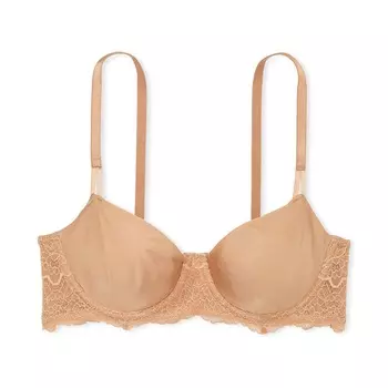 Бюстгальтер Victoria`s Secret Wicked Unlined Floral Embroidery Balconette, пралине