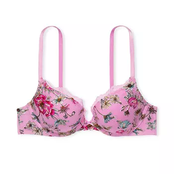 Бюстгальтер Victorias Secret Dream Angels Lace Push-Up, розовый