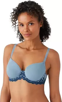 Бюстгальтер Wacoal Embrace Lace Contour T-Shirt Bra 853191, цвет Windward Blue/Titan
