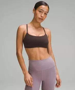 Бюстгальтер Wunder Train с бретельками Lululemon, эспрессо