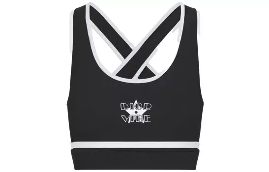 Бюстгальтер женский Dior, черный / белый