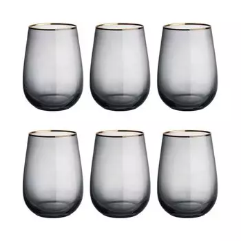 BUTLERS TOUCH OF GOLD 6 стаканов в золотой оправе 590мл