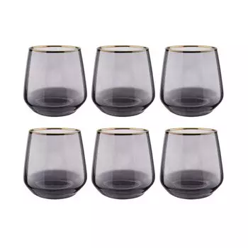 BUTLERS TOUCH OF GOLD 6 стаканов в золотой оправе 345мл