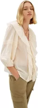 Бутоновая блузка MANGO, цвет Ecru