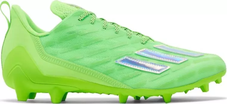 Бутсы Adidas Adizero Cleats 'Team Solar Green Silver Metallic', зеленый