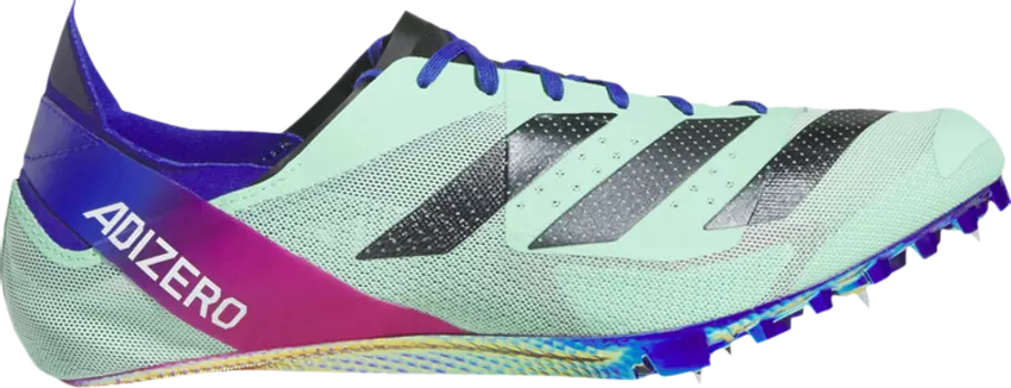 Бутсы Adidas Adizero Finesse Spikes 'Pulse Mint Lucid Blue', зеленый