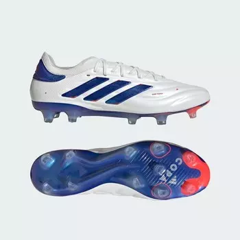 Бутсы Adidas COPA PURE 2 ELITE KNIT FG / For natural grass / COPA PURE 2 ELITE KNIT FG, цвет White/Lucid Blue/Solar Red