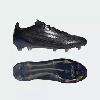 Бутсы Adidas F50 ELITE FG / For natural grass, цвет Black/Iron Metallic/Gold Metallic