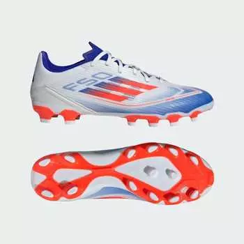 Бутсы Adidas F50 LEAGUE HG/AG / For soil/artificial grass, цвет White/Solar Red/Lucid Blue