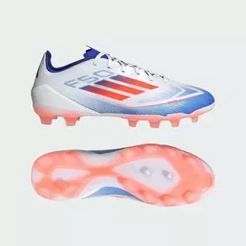 Бутсы Adidas F50 PRO HG/AG / For soil/artificial grass, цвет White/Solar Red/Lucid Blue