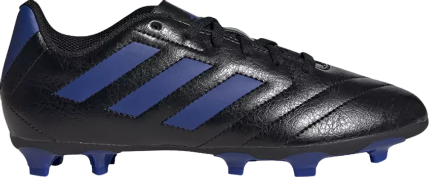 Бутсы Adidas Goletto 7 FG J 'Black Royal Blue', черный