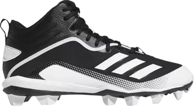 Бутсы Adidas Icon 6 Mid MD 'Black White', черный