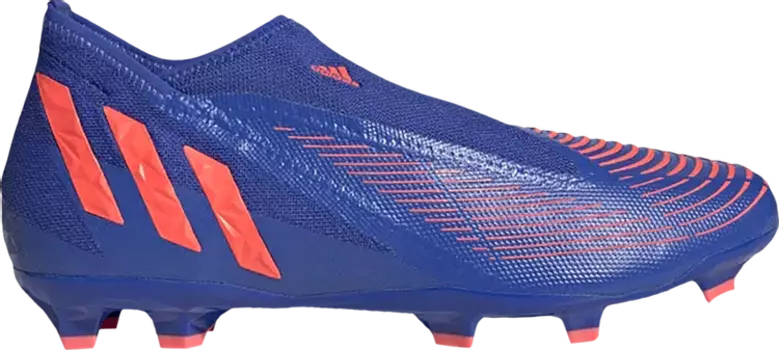 Бутсы Adidas Predator Edge.3 Laceless FG 'Hi-Res Blue Turbo', синий