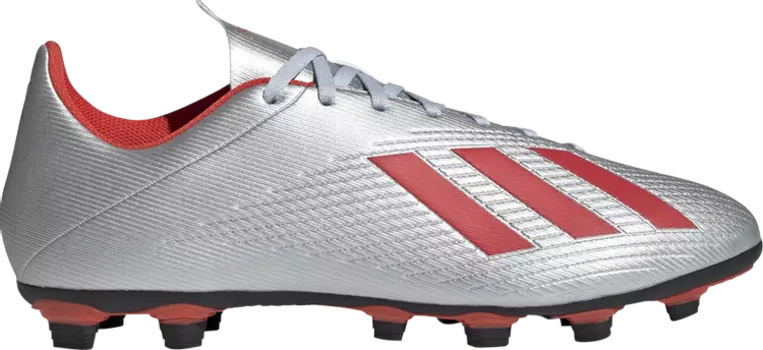 Бутсы Adidas X 19.4 FG 'Silver Metallic Hi-Res Red', серебряный