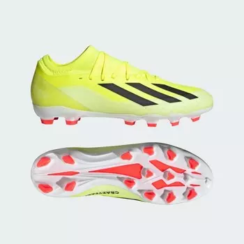Бутсы Adidas X CRAZYFAST LEAGUE HG/AG / For soil and artificial turf / X CRAZYFAST LEAGUE HG/AG, цвет Team Solar Yellow/Black/White