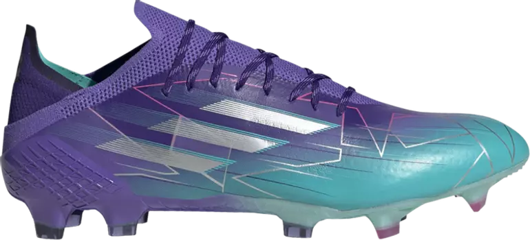 Бутсы Adidas X Speedflow.1 FG 'Purple Rush Mint Rush', фиолетовый