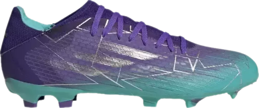 Бутсы Adidas X Speedflow.3 FG 'Purple Rush Mint Rush', фиолетовый