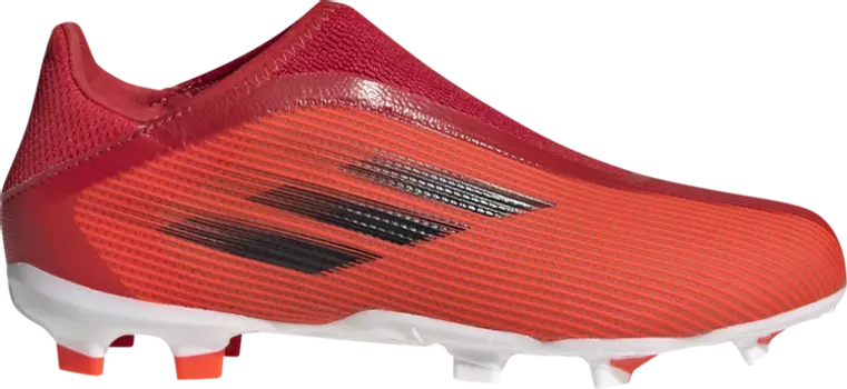 Бутсы Adidas X Speedflow.3 Laceless FG J 'Red', красный