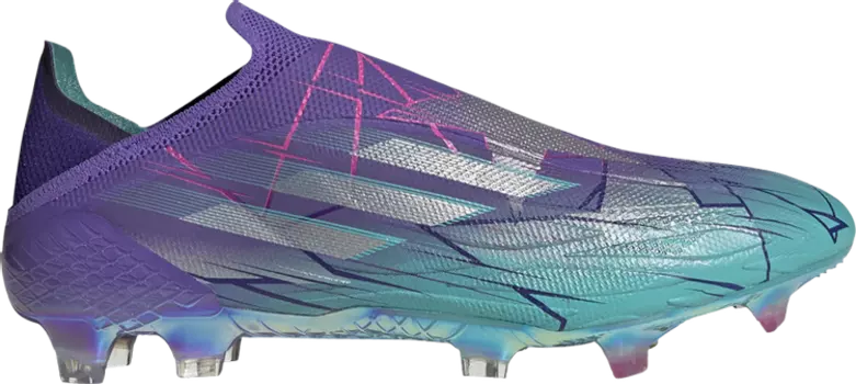 Бутсы Adidas X Speedflow+ FG 'Purple Rush Mint Rush', фиолетовый