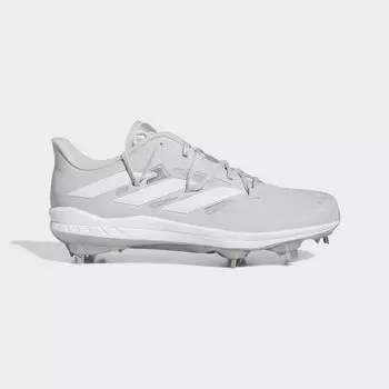 Бутсы Adizero Afterburner 9 Adidas, цвет Team Light Grey/Cloud White/Silver Metallic